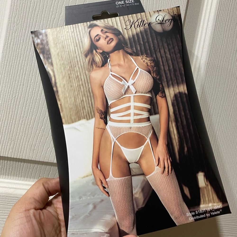 White sexy bodystocking